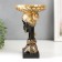 Souvenir Polystone stand "African in a golden device, with earrings in the ears" 25x15x15 cm