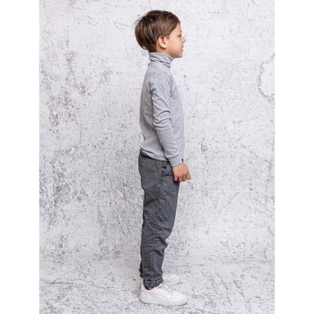 Turtleneck for a boy Batik, height 122 cm, color gray melange-2