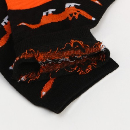 Women's socks, black color/fox, size 23-3