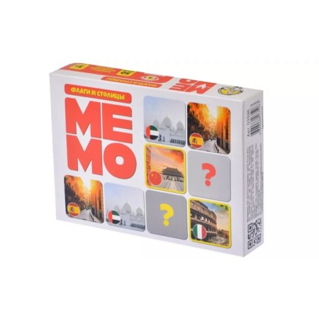 Board game "Memo. Flags and capital "-1