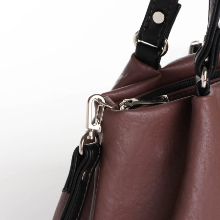 Bag Female, average size, brown color-4
