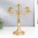 Summary Metal for 5 candles "Provence" gold 32x32x32 cm