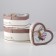 A set of boxes 3 in 1 heart "peonies" brown, 21 x 19 x 9 - 15.5 x 14 x 6 cm