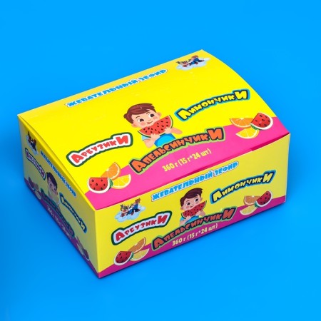 Zepfir chewing "watermelons, orange, lemonca", assorted, 15 g-5