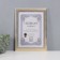Photo frame Plastic format A4 "Golden Scales" White 34.2x25.5 cm