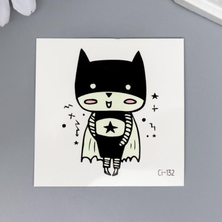 Tattoo on the body color phosphorus "Cosmic Creation" 6x6 cm