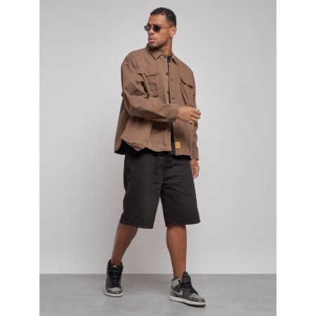 Jeaning jacket men's, size 52, brown color-9