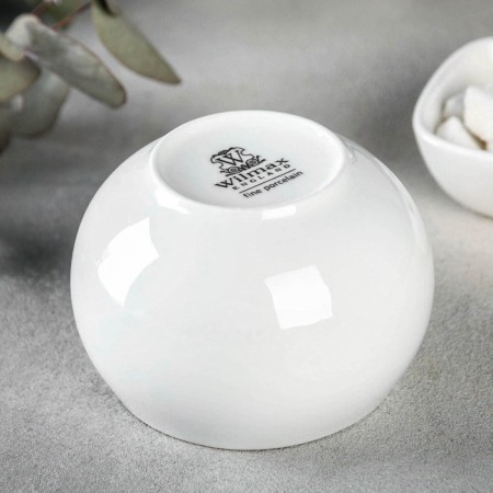 Porcelain sugar tower with a Wilmax Olivia lid, 325 ml, white color-2