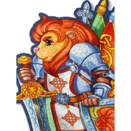 Wooden puzzle "Leo-Ryzar", size l-25 × 35 cm, 110 parts-1
