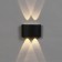 Front Facade "Semesfer", FSD-073, 4 W, 3000K, 2 rays, IP65, 220 V, plastic, black 100842