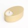 Candle "narrow oval. Marble" in a candlestick of gypsum, 11.5x7x4cm, gold