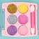 Children's shadows for the eyelids with an applicator, 6 colors
