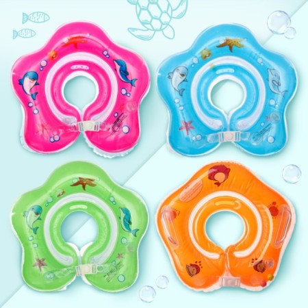 Circle of children's neck, for bathing, "Underwater World", color mix-4