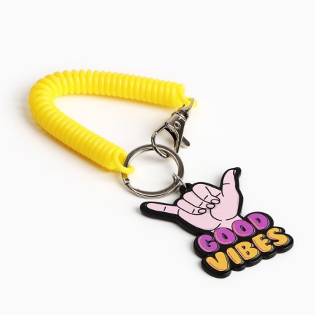 Goid key a keychain "Good Vibes", 4.5 x 5 cm-1