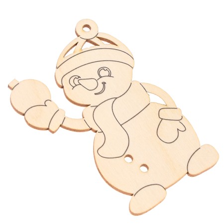 New Year's blanks for creativity "New Year! Snowmen "-5