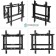 Broat Black 50 "-70" Max.50kg wall-mounted inclination-sliding 107755
