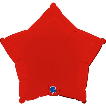Foil ball 18 "Red satin", star