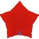 Foil ball 18 "Red satin", star