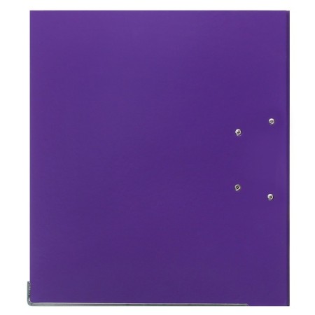 A4, 50 mm registrar, calligrata, PVC, embossing "Len", metal edging, pocket for a spine, assembled, purple, mix-8