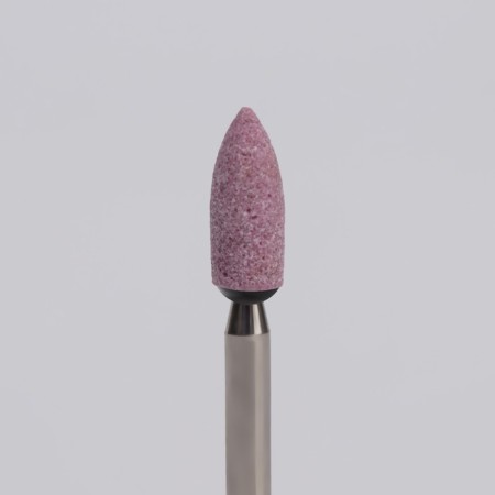 Corundum mill for manicure “Conus is rounded”, average stiffness, D 4 × 9 mm, in a plastic case-3