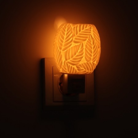 Lamp "Leaves" 1x7W E11 white 8x8x12cm-6