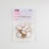 A set of buttons on the leg, 15 × 15 mm, 10 pcs, white/gold color