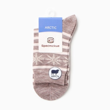 Women's socks, cappuccino color, size 23-2