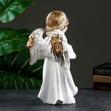 Figure "Angel in prayer", white gold, 17.5x15.5x35cm-2