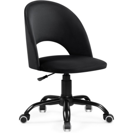 Computer chair Irre Metal/velor, black 56x60x87 cm