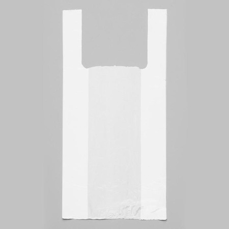 Package "White", polyethylene, T -shirt, 28 x 50 cm, 12 μm