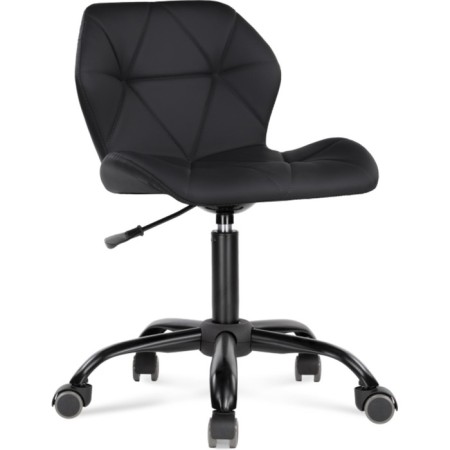 Computer chair Wald Metal/Eco -leather, black/black 47x54x70 cm