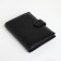 Male purse on the button, department for auto documents, black color