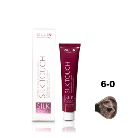 Hair dye OLLIN Professional Silk Touch, non-zammiac, tone 6/0 dark corn