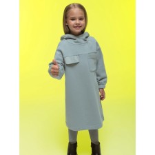 Dress for girls, height 128 cm, gray color