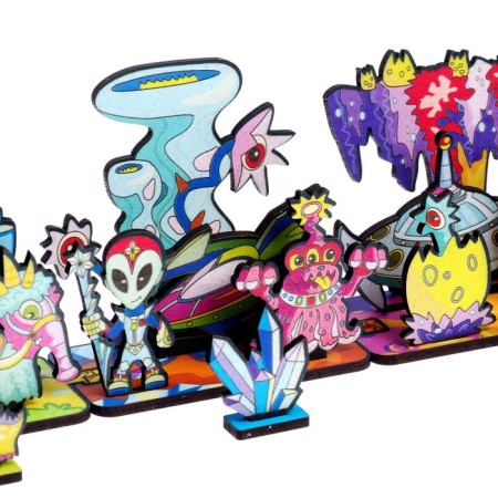 Wooden puzzle "Diorama. Space "-2
