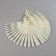 Palette for varnishes on a ring, square shape, 50 pcs 3 nails, ivory color