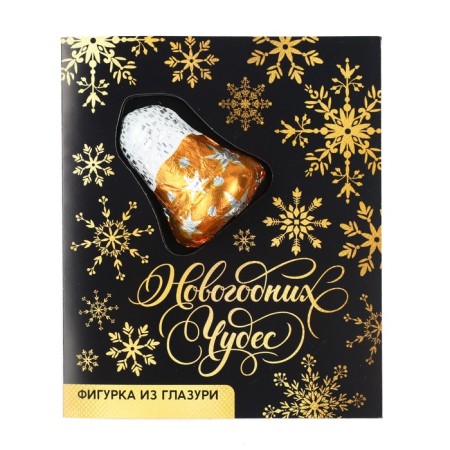 Cocoa cocoa postcard with the figure "snowflakes", 18 g