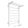 The electric heated tower "Sanprise" Aurora P8, 500x800 mm, right, white