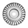Metal brush for ushm tundra, twisted wire, flat, landing 22 mm, 150 mm