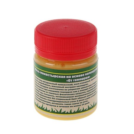 Caucasian ointment from hemorrhoids based on calendula and propolis, 30 ml., "Bizoryuk"-8
