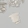 Decor metal for creativity "Children's mobile with toys" 2.5x2.7 cm