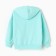 Sweatshirt for girls pile, mint color, height 140