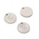 Suspension "Coin" eye, set 3 pcs., Silver color