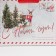 Laminated horizontal "New Year postcard", MS 18 x 23 x 10 cm, New Year