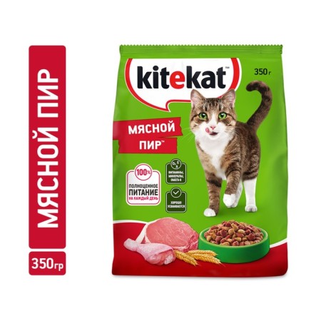 Dry food Kitekat "Meat Feast" for cats, 350g