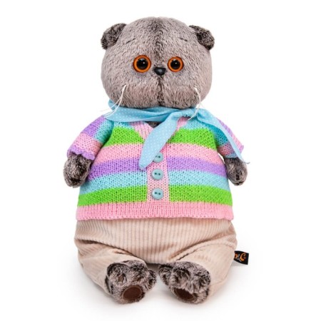 Soft toy "Basik in a striped jacket and pants", 25 cm