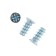 Euro -Shurup tundra Krep with a secret head, 6.3x13 mm, zinc, 25 pcs.