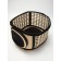 The folding bag is large, the EVA material, 42.5 x 37.5 x 29.5 cm, beige
