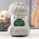 Yarn "Narodnaya" 30% wool, 70% acrylic volumetric 220m/100g (08-sv. Sery)