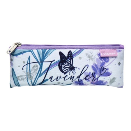 Penal soft, 1 compartment, 90 x 220 mm, flat, Erich Krause, Lavender White/Lilac 56971-1